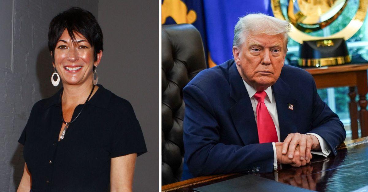 Photo of Ghislaine Maxwell and Donald Trump