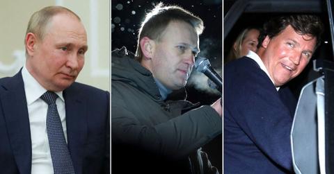 putins allies link death of alexei navalny to tucker carlson interview