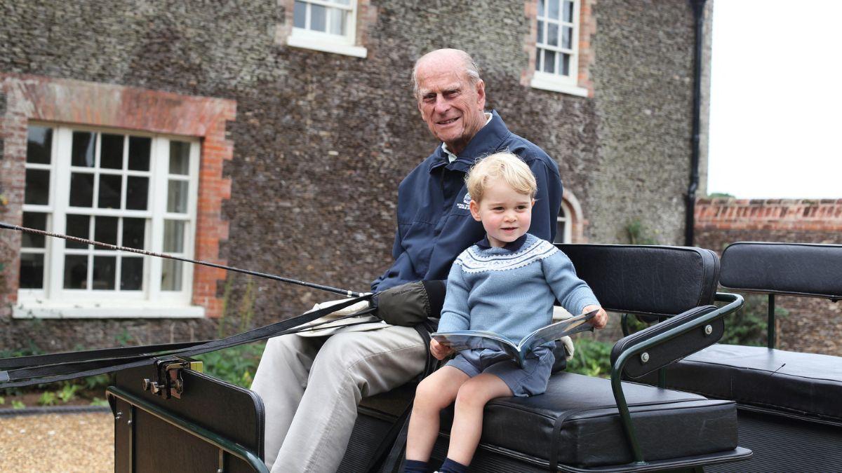 Photo of Prince Philip and George