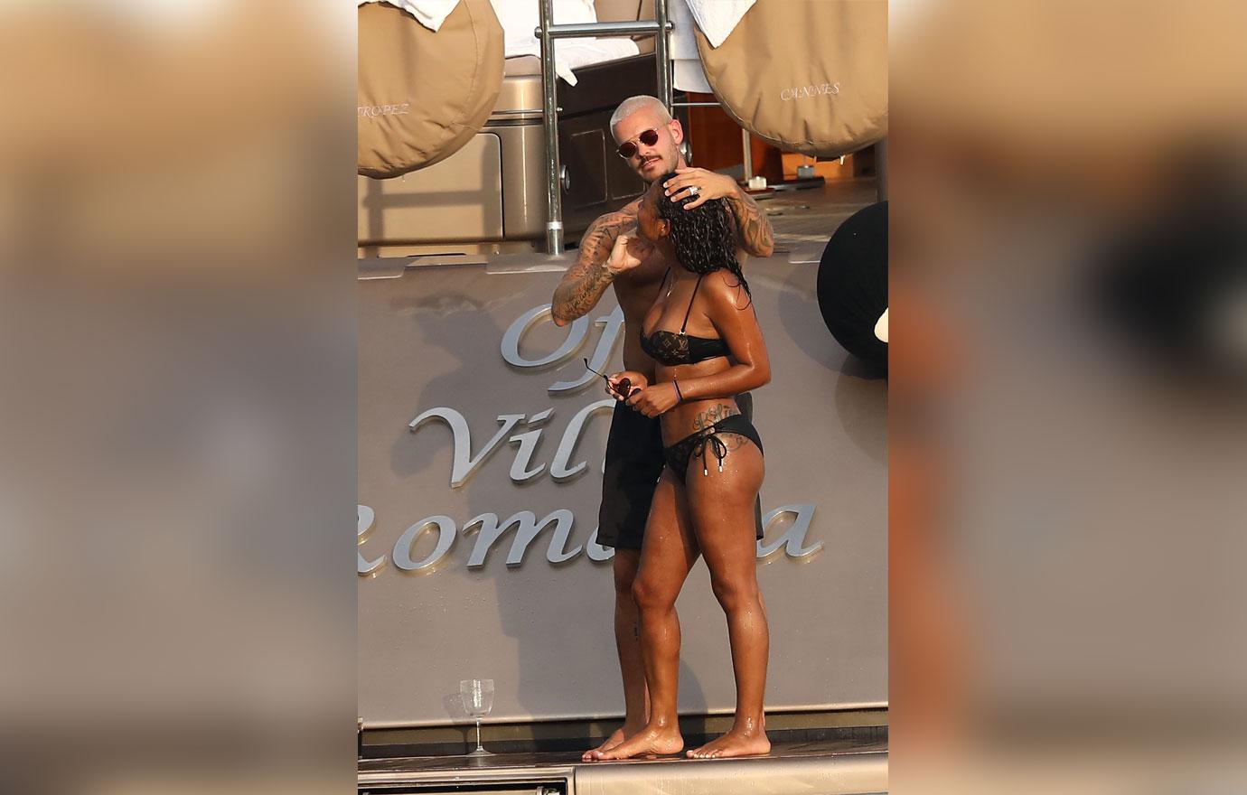 Christina Milian Matt Pokora PDA Yacht