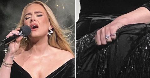 adele engaged ring rich paul summer wedding kids