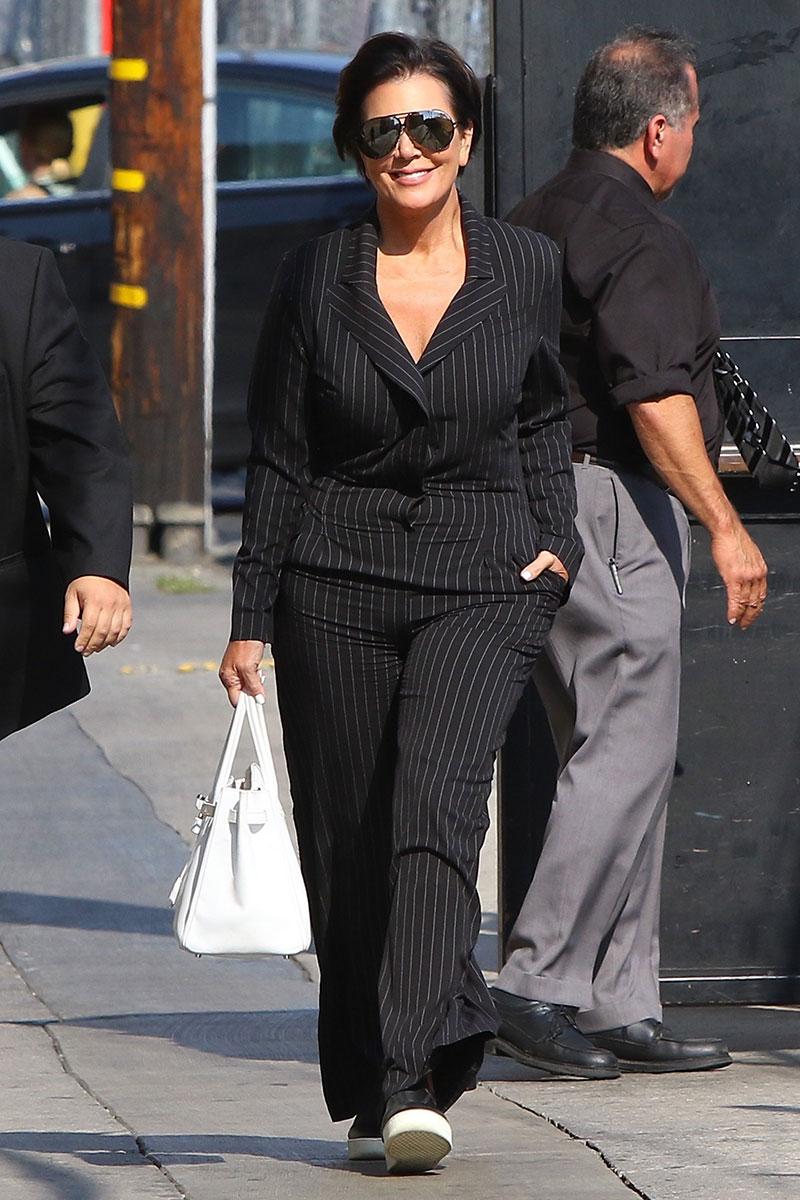 Kris Jenner fat suit popping open