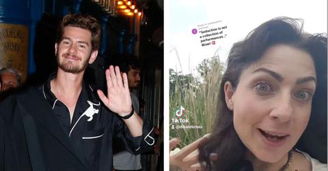 Composite image of Andrew Garfield and Kate Tomas.