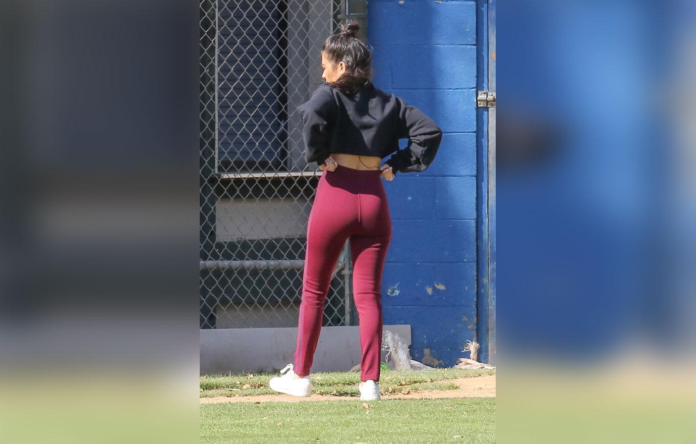 //Kardashian sisters kris jenner softball