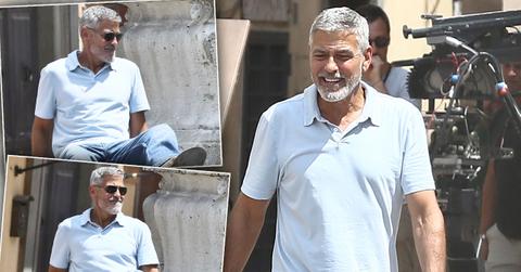 George Clooney Back On Set Car Crash