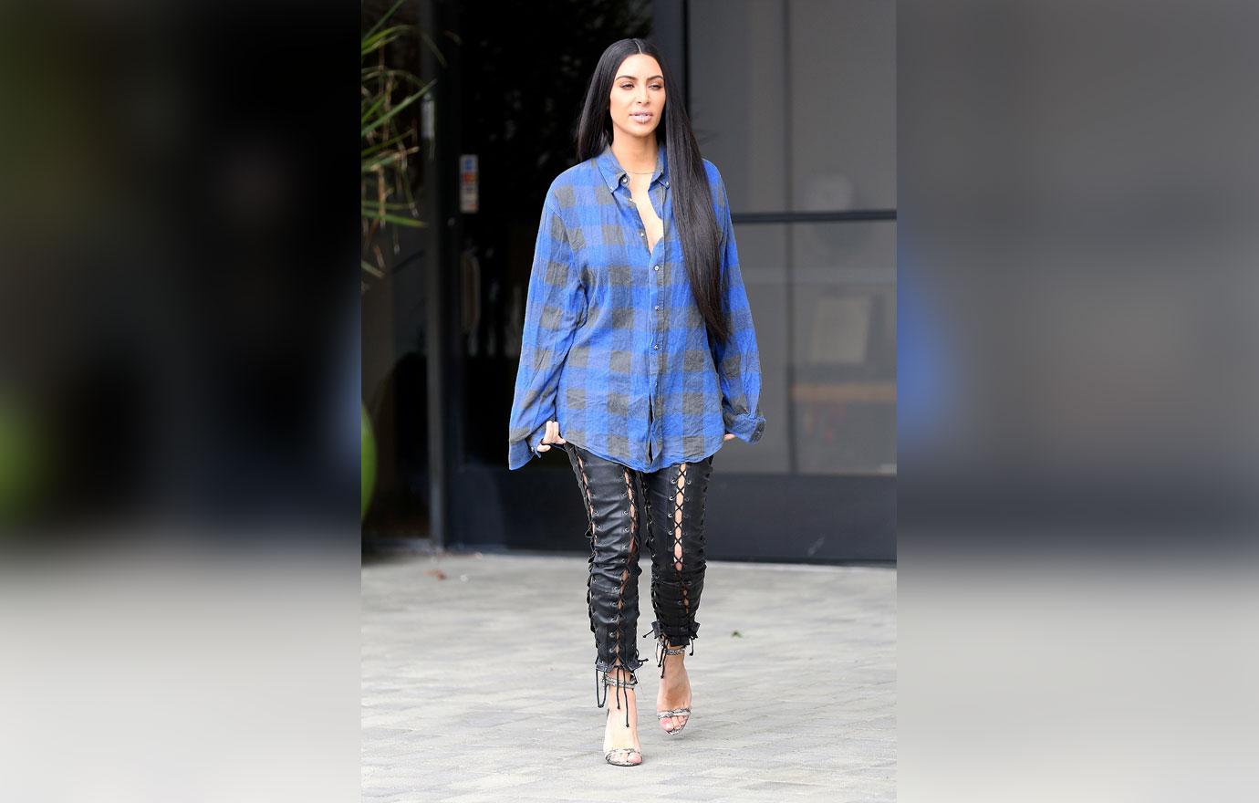 Kim Kardashian Sports Possible Breast Reduction After Kanye West