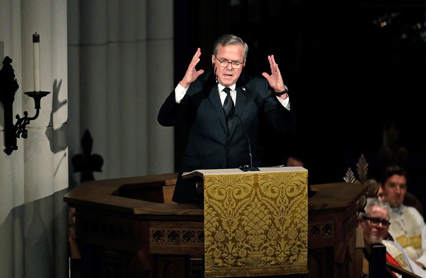 Barbara Bush Funeral Attended By Clintons Obamas Melania Trump