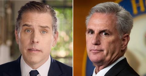 Hunter Biden Befriends Kevin McCarthy's Mom At White House State Dinner