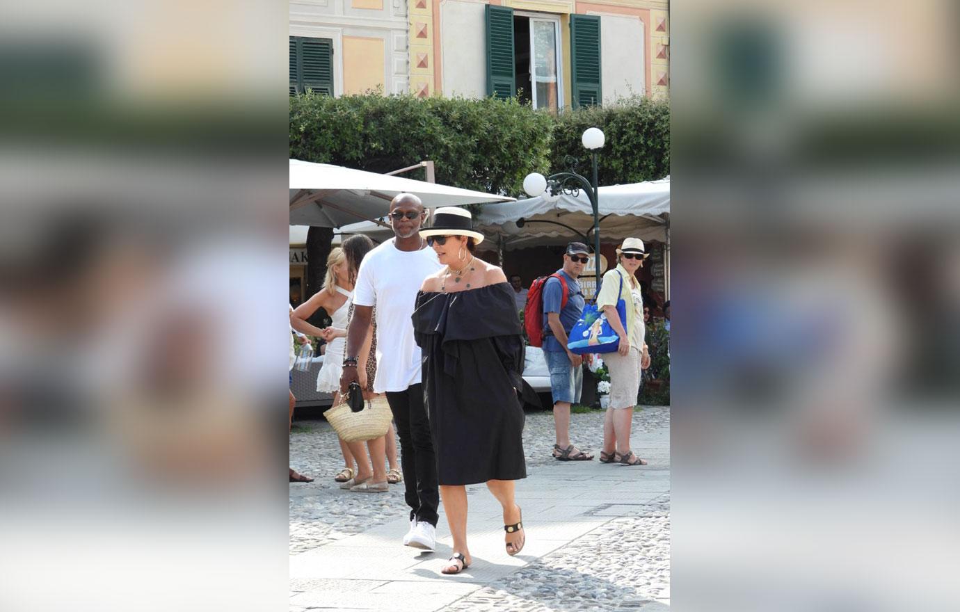 Kris Jenner And Corey Gamble Look Miserable In Portofino