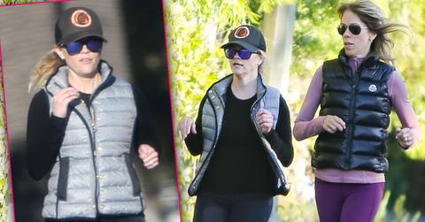 Reese Witherspoon Jogs With Pal After Falling Down