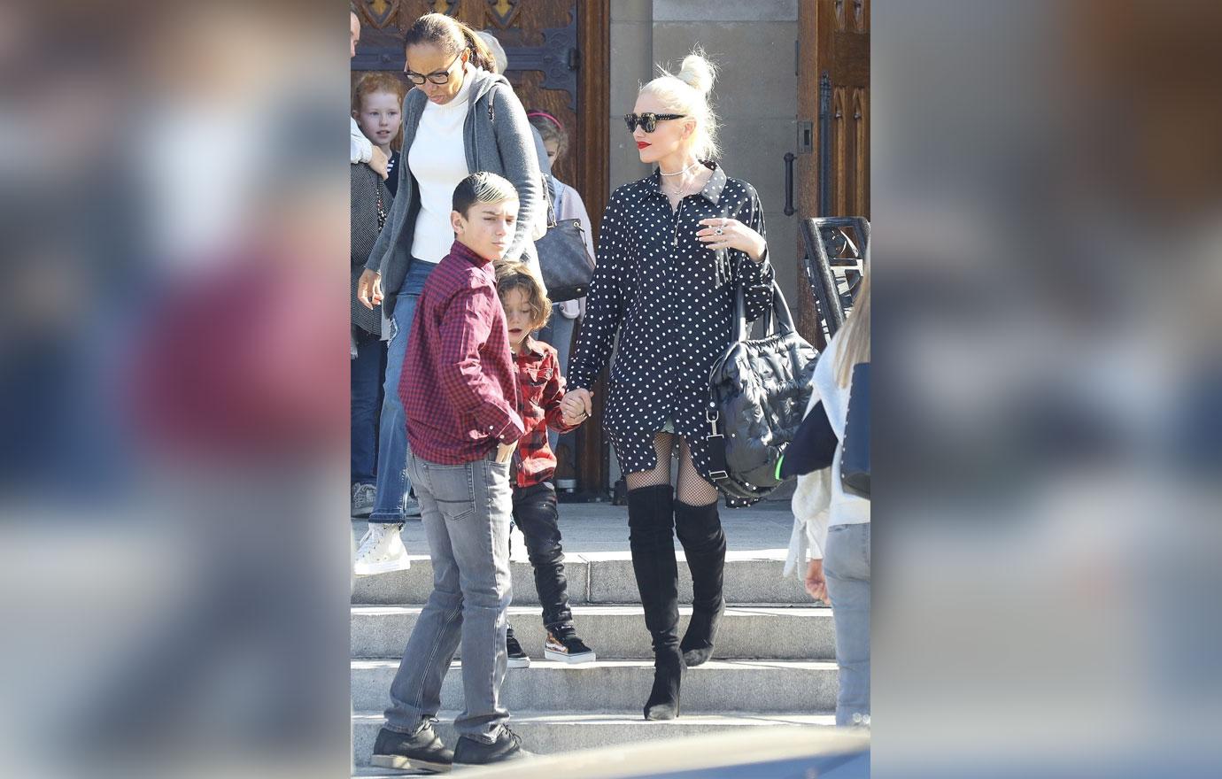 //gwen stefani takes kids to church