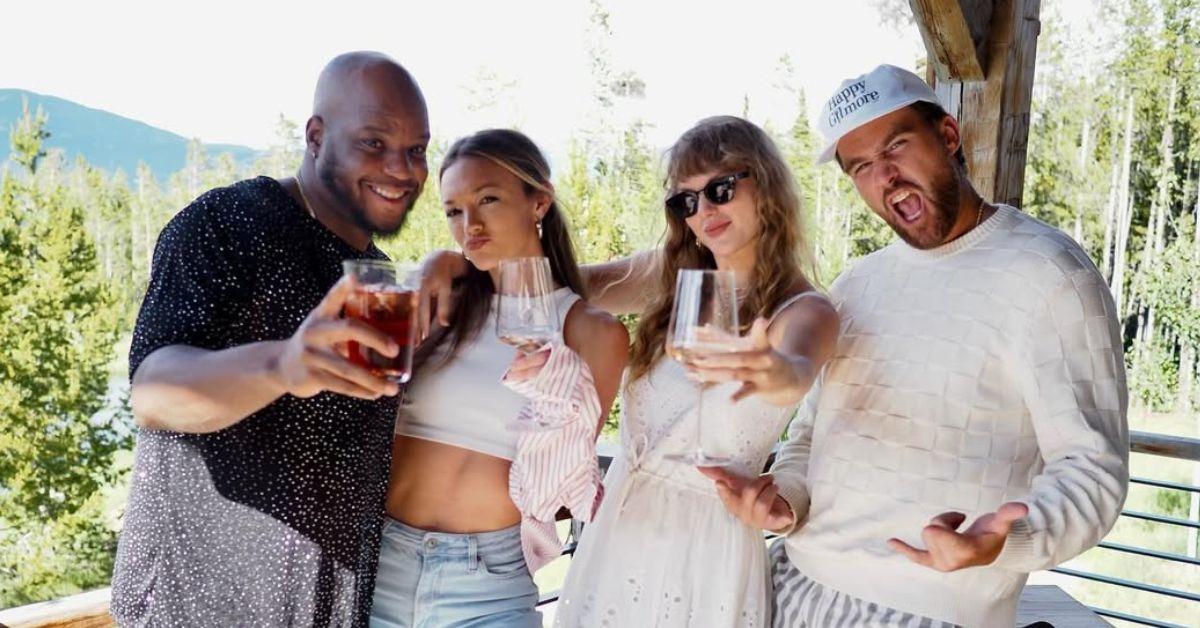 Photo of Travis Kelce and Taylor Swift