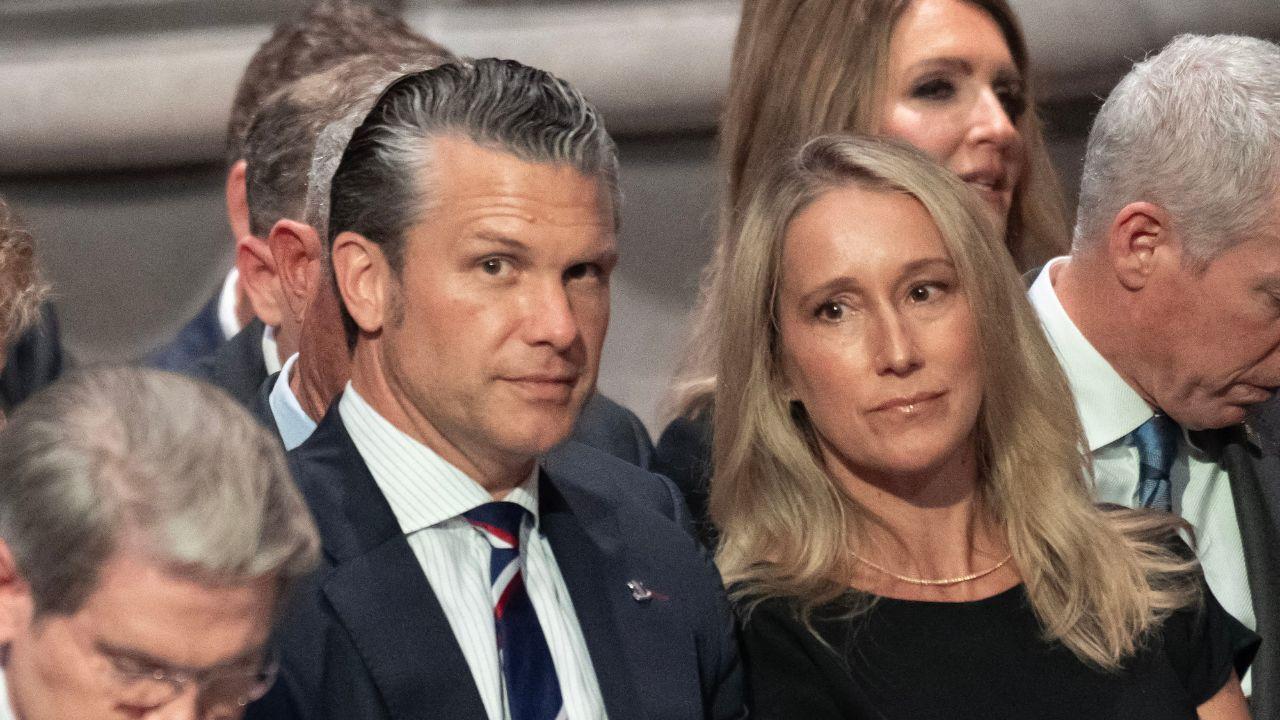 A photo of Pete Hegseth and Jennifer Hegseth