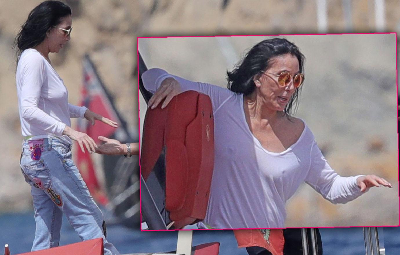 Cher Looks Fragile On Vacation In Ibiza