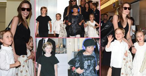 //angelina jolie and kids wide