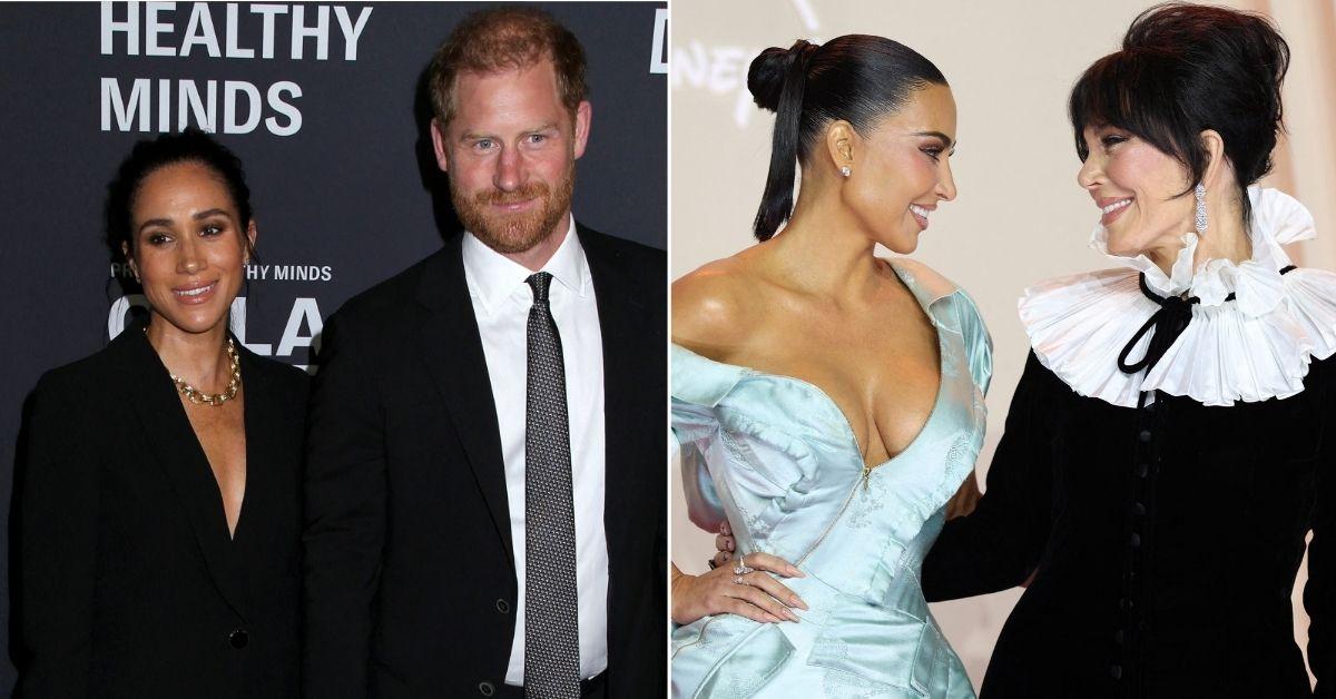 picture of Prince Harry, Meghan Markle, Kim Kardashian, Kris Jenner