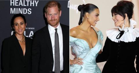 picture of Prince Harry, Meghan Markle, Kim Kardashian, Kris Jenner