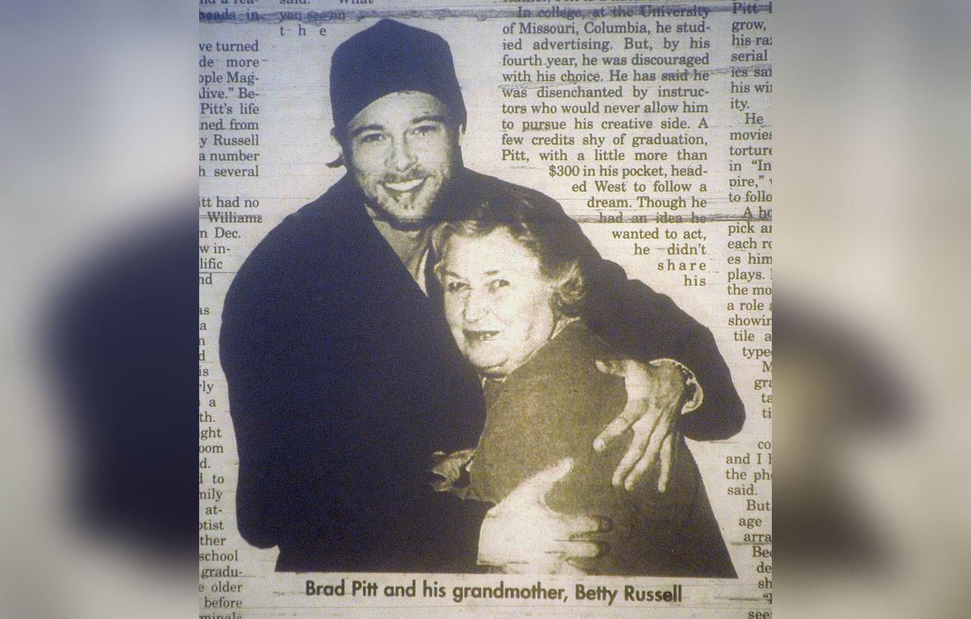 Brad Pitt Grandma Betty Russell Death