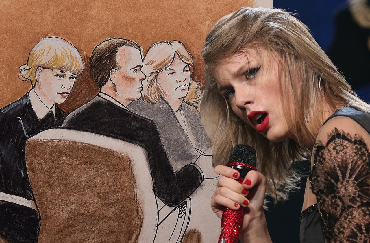 Taylor Swift Trial Groping Sketch Released Testimony Begins