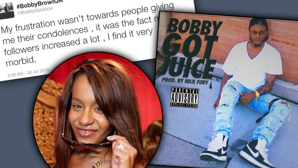 //bobbi kristina brown brother frustrated twitter death