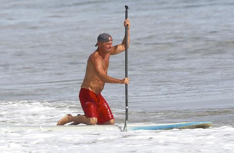 Country Music Star Kenny Chesney Goes Shirtless On The Beach In Malibu