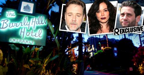 //russell crowe rose mcgowan josh flagg refusing boycott beverly hills hotel wide