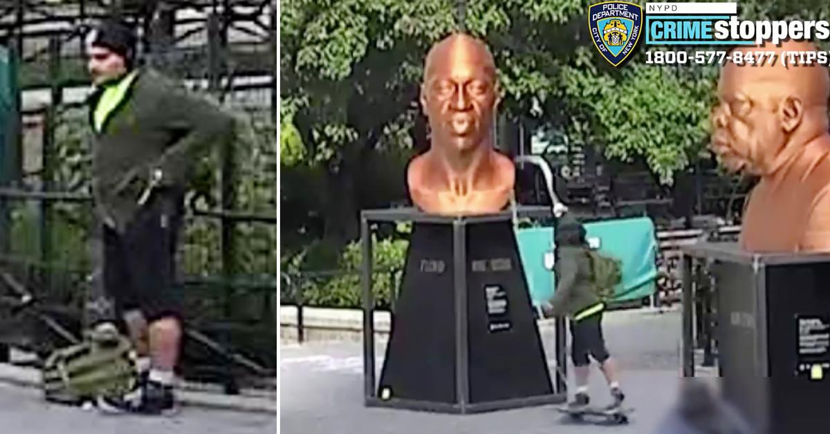 parks rec actor charged vandalizing george floyd statue new york city r