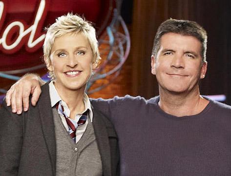 //ellen degeneres simon cowell