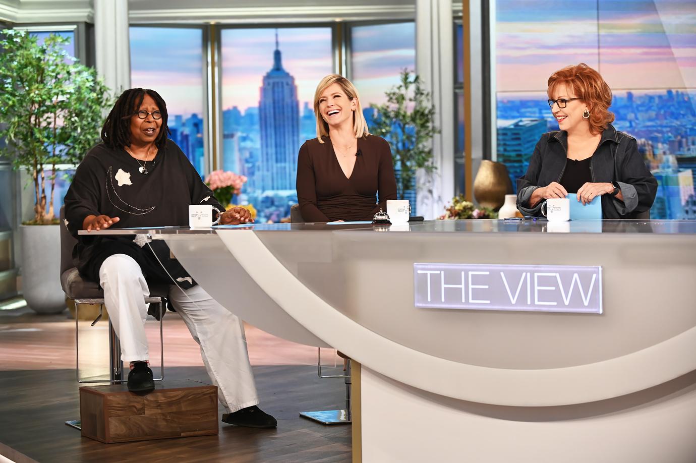 whoopi goldberg misses the view taping recovering home covid  joy behar r