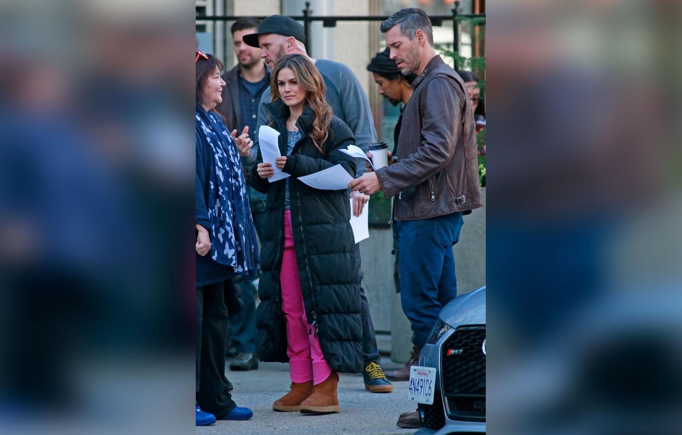 Eddie Cibrian Rachel Bilson Flirty On Set