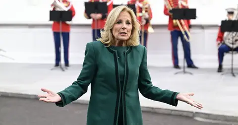 jill biden interrupted pro palestinian protesters during speech tucson