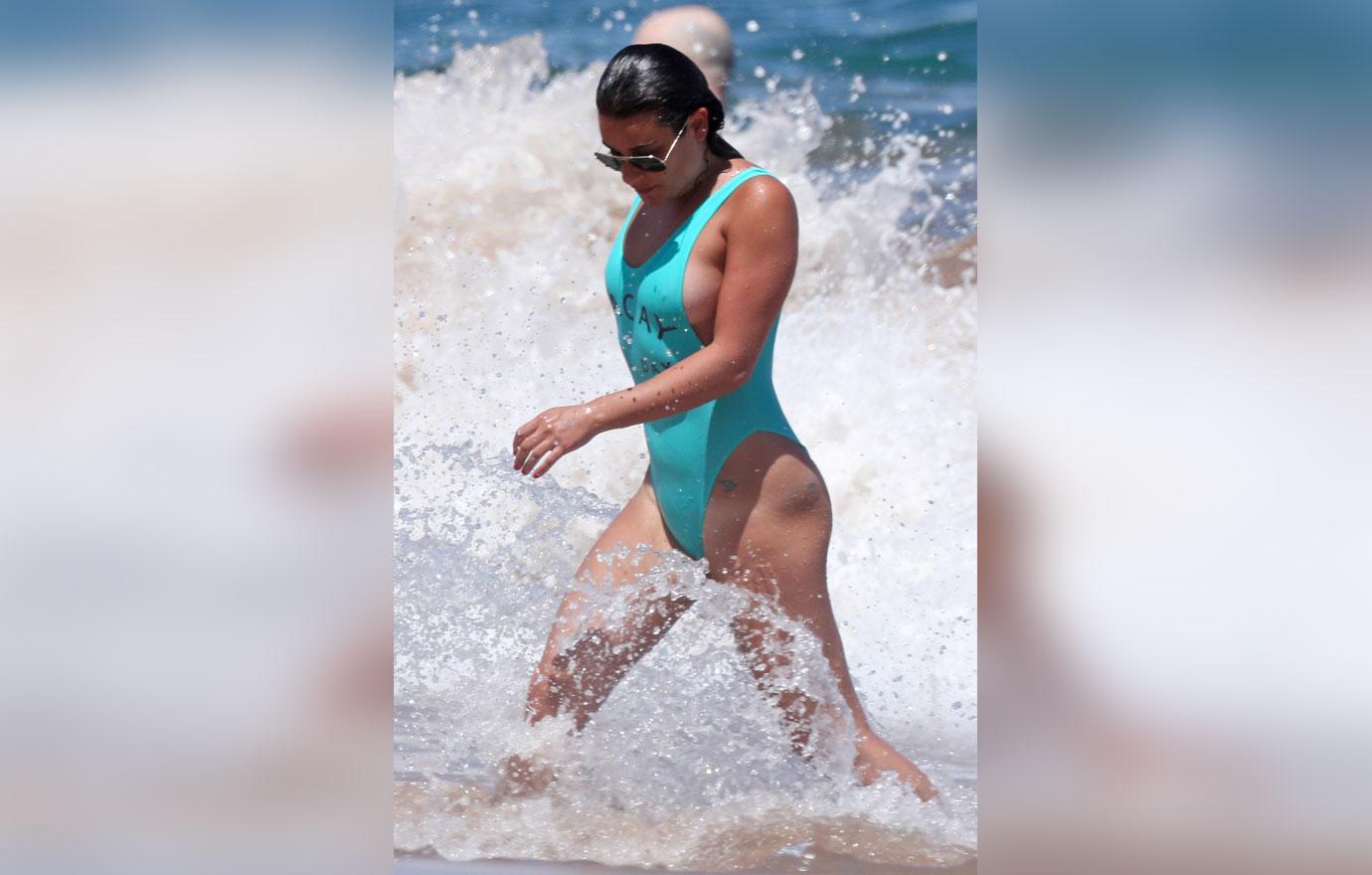 PICS Lea Michele Boobs Butt Bathing Suit Weight Loss Maui