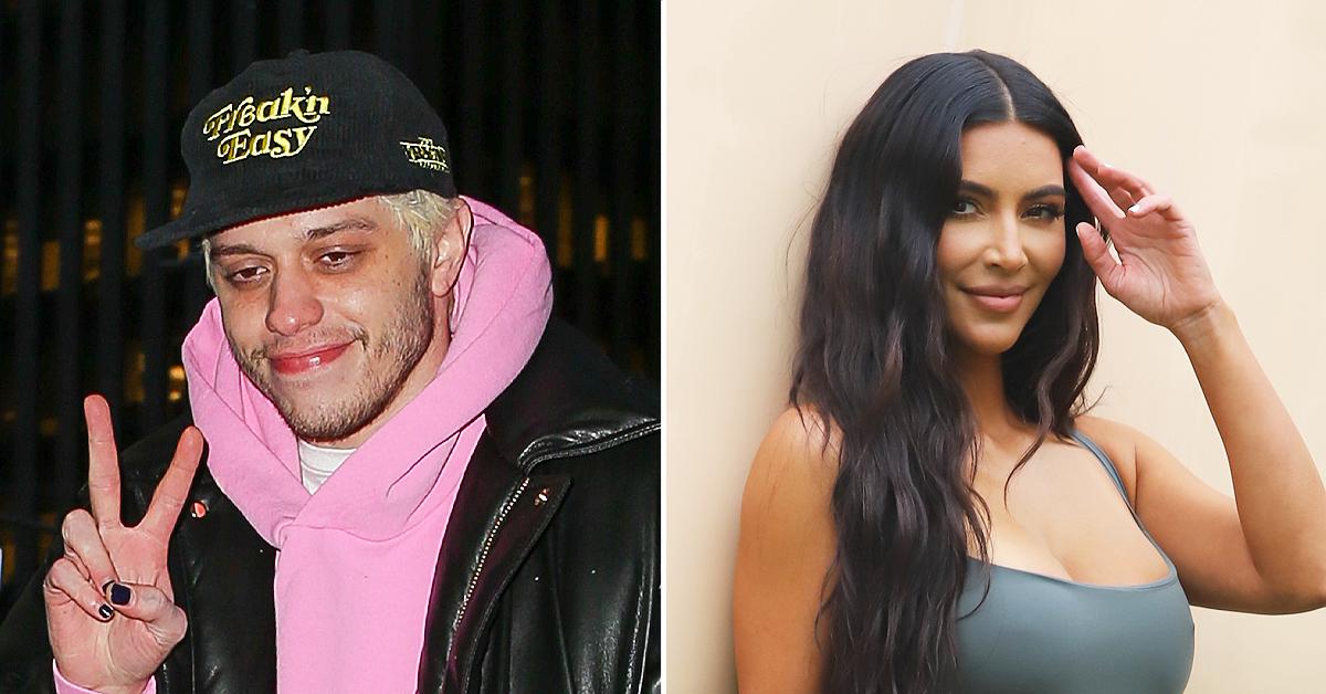 pete davidson caught leaving kim kardashians new york hotel room date kanye west