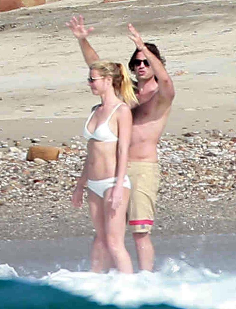 Gwyneth Paltrow Bikini Bradley Falchuk Nude Swimming Trunks