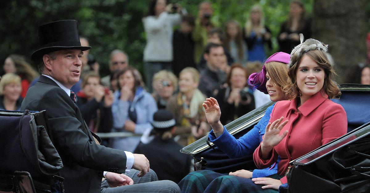 Photo of Prince Andrew, Princess Beatrice and Eugenie