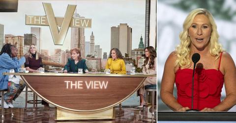 Photo of 'The View' hosts and Marjorie Taylor Greene