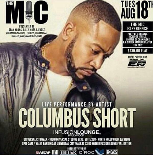 Columbus Short Arrested