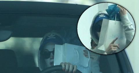 Katy Perry Drives Away From Beautician In Face Mask
