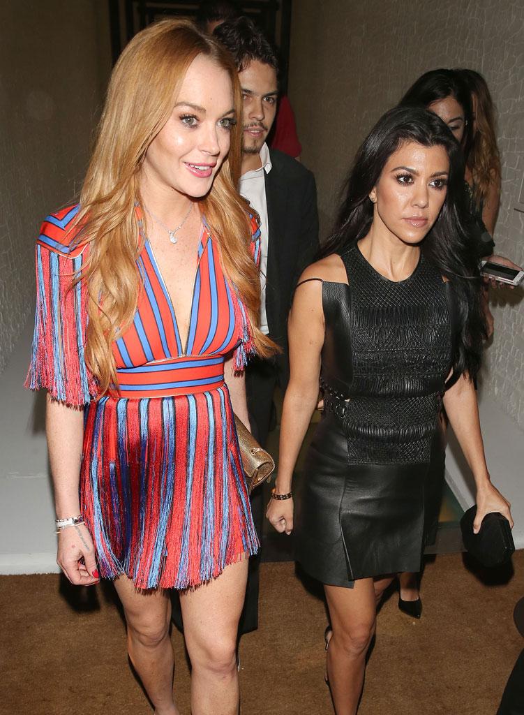 //kourtney kardashian lindsay lohan london girls night