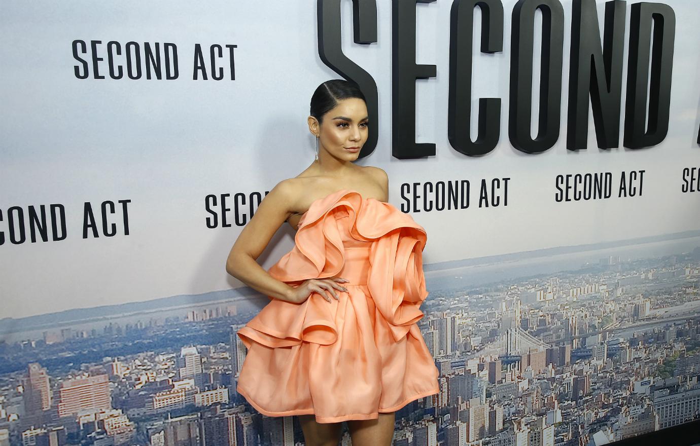 Vanessa Hudgens attended "Second Act" World Premiere at Regal Union Square Theatre, Stadium 14 on December 12, 2018 in New York City