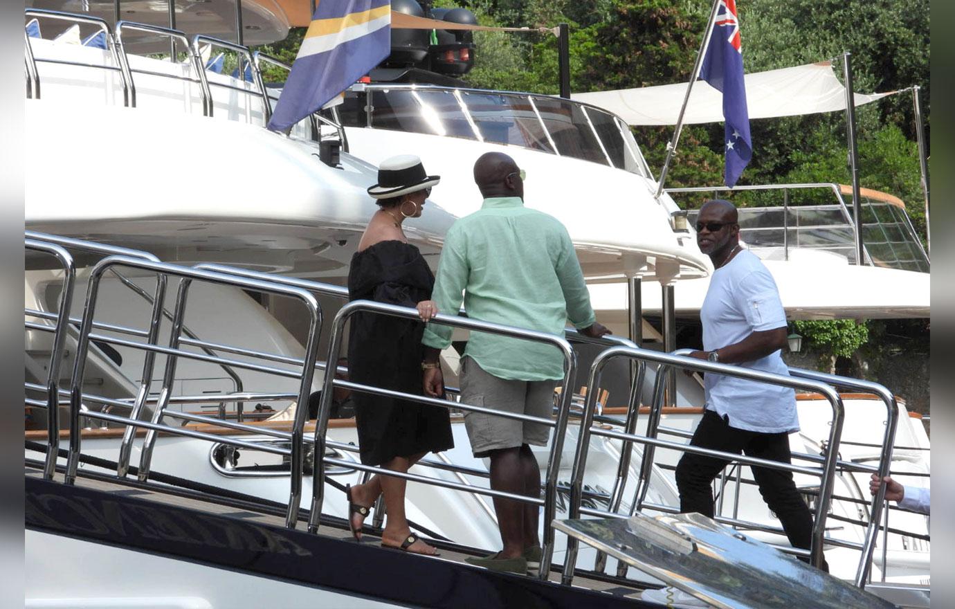 Kris Jenner And Corey Gamble Look Miserable In Portofino