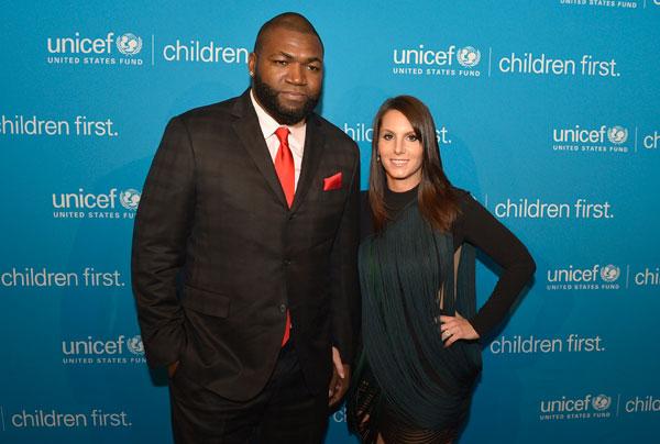 Red Sox slugger David Ortiz and his wife Tiffany Ortiz attend the UNICEF  Children's Award Dinner where Heidi Klum was presented with the 2014  Children's Champion Award by Tim Gunn at the