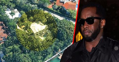 A photo of Sean Combs' property alongside a photo of Sean Combs