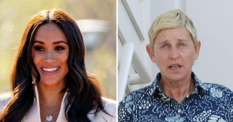 Photo of Meghan Markle and Ellen DeGeneres