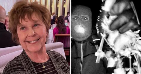 split image of Nancy Guthrie and alleged kidnapper