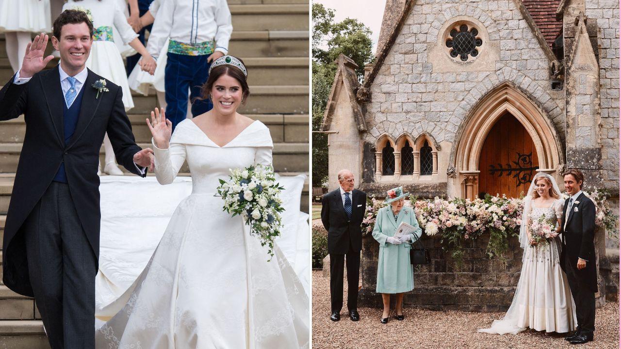 Photo of Princess Eugenie and Beatrice royal weddings