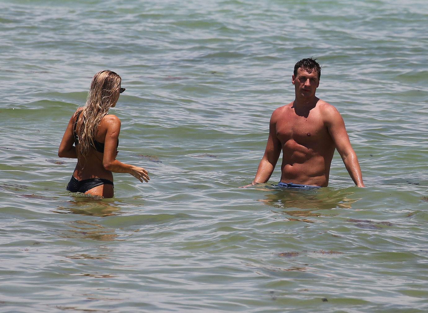 Ryan Lochte Shirtless Kayla Rae Reid Bikini