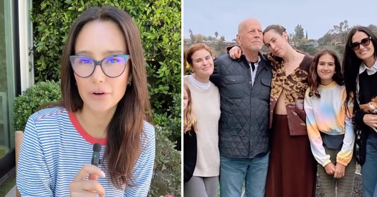 Photo of Emma Willis, Bruce Willis, Demi Moore and his kids.