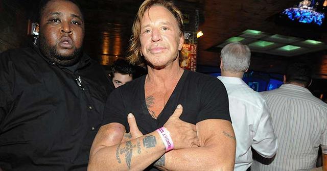 //mickey rourke fake fight pp