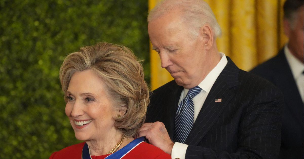 Photo of Hillary Clinton and Joe Biden